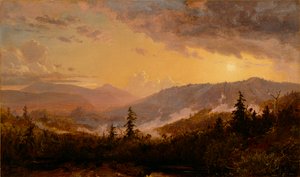 Sonnenuntergang nach einem Sturm in den Catskill Mountains, ca. 1860