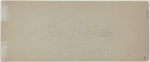 Bergansicht [verso] von Jasper Francis Cropsey