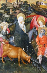 Flucht nach Ägypten, Altarbild aus Verdu von Jaume Ferrer