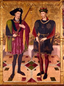 Heiliger Abdon und Heiliger Sennen, Märtyrer, die um 303 in Rom unter den Verfolgungen von Kaiser Diokletian (245-313) gegen Christen starben von Jaume Huguet