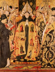 Die Weihe des Heiligen Augustinus von Hippo (Detail) von Jaume Huguet