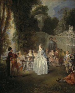 Venezianische Feste von Jean-Antoine Watteau