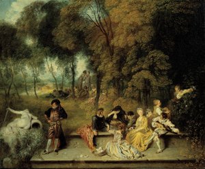 Freuden der Liebe von Jean-Antoine Watteau