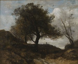 Erinnerung an die Normandie von Jean-Baptiste-Camille Corot