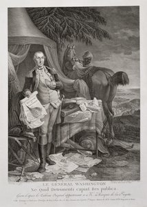 General Washington, Ne Quid Detrimenti capiat Res publica, graviert von Noël Le Mire (1724-1801), ca. 1785