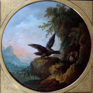 Der Adler und die Eule von Jean Baptiste Claudot
