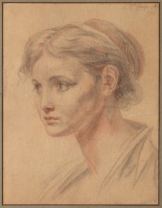 Kopf eines Mädchens von Jean-Baptiste Greuze