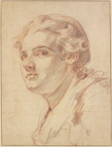 Jüngling im Dreiviertelprofil nach links von Jean-Baptiste Greuze