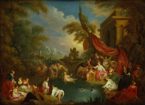 Die Badenden von Jean Baptiste Joseph Pater