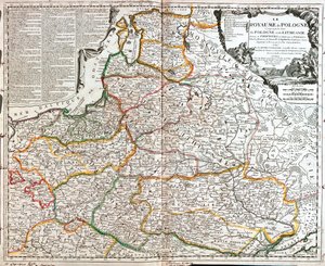 Polen (außer Woiwodschaften: Lebus, Westpommern, Niederschlesien), Litauen, Lettland, Estland, Weißrussland, Ukraine (Oblast: Tschernihiw, Kiew, Schytomyr, Riwne, Wolynien, Winnyzja, Chmelnyzkyj, Ternopil, Lwiw) von Jean Baptiste Nolin