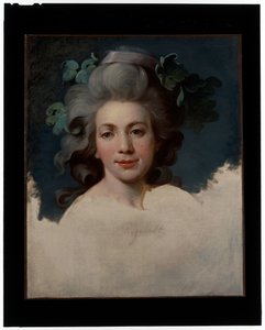 Porträt einer Dame (Kopf einer Frau in der Gestalt einer Bacchantin, ein unvollendetes Porträt)