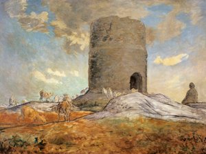 Der Turm von Chailly in Barbizon von Jean Francois Millet