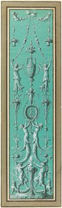 Paneel mit Arabesken für das Hôtel de Salm, Paris von Jean Guillaume Moitte