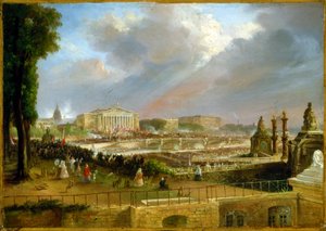 Proklamation der Republik auf dem Portikus der Abgeordnetenkammer, 4. Mai von Jean Jacques Champin