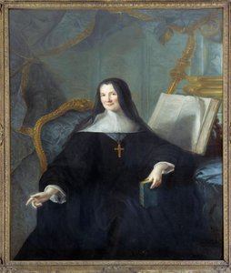 Porträt von Anne Geyssans de Clermont-Chatte, Äbtissin von Chelles (gest. 1789) Gemälde von Jean Marc Nattier (1685-1766)