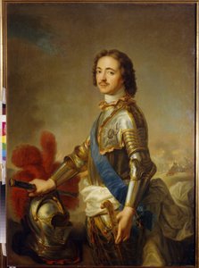 Porträt von Peter I. dem Großen, Zar von Russland von Jean Marc Nattier