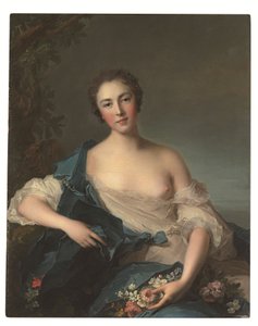 Porträt einer Frau als Flora