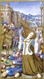Heilige Ursula nach Jean Bourdichon von Jean (after) Bourdichon