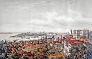 Gesamtansicht von Konstantinopel, ca. 1850 von Jean (after) Brindesi