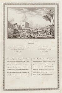 Eroberung der Festung und Stadt Seringapatnam durch die Briten, Vierter Anglo-Mysore-Krieg, Indien von Jean (after) Duplessi Bertaux