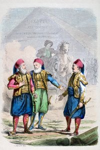 Ein Druck aus dem 19. Jahrhundert Ägypten, 1847 von Jean Adolphe Beauce