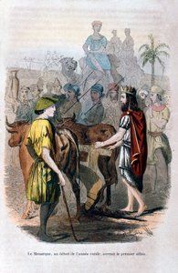 Der Monarch, zu Beginn des ländlichen Jahres, eröffnete die erste Furche, 1847
