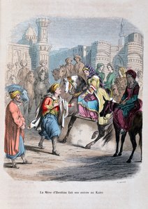 Die Mutter von Ibrahim Pascha betritt Kairo, 1847 von Jean Adolphe Beauce