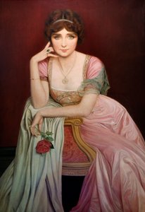 Porträt der Sängerin Geneviève Vix (1879-1939) von Jean Alexandre Coraboeuf