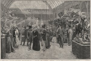 Der Eröffnungstag der Société nationale des beaux-arts im Palais des Champs-Elysées, Paris von Jean Andre after Rixens