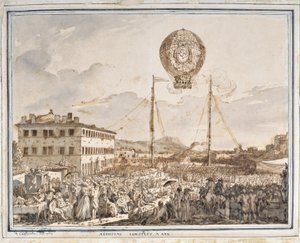 Aerostat gebaut in Aix, ein Ballon gebaut in Aix-en-Provence