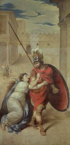 Hektors Abschied von Andromache von Jean Antoine Julien de Parme