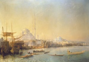 Ein weiter Blick über Konstantinopel und das Goldene Horn, 1840