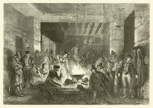 Posada, ein Gasthaus in der Sierra Nevada, Spanien (Gravur)