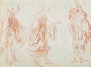 Italienische Schauspieler von Jean Antoine Watteau