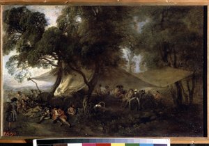 Die Ruhe vor dem Krieg von Jean Antoine Watteau