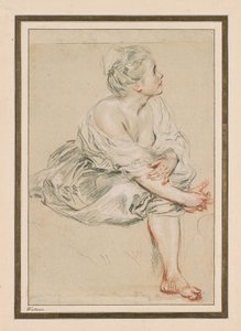 Sitzende junge Frau, ca. 1716