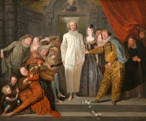 Die italienischen Komödianten, ca. 1720 von Jean Antoine Watteau