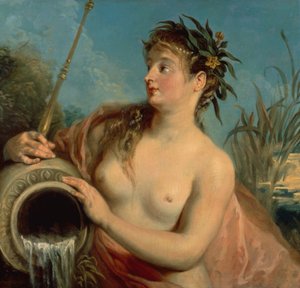 Die Nymphe des Frühlings von Jean Antoine Watteau