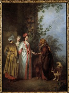Die Wahrsagerin von Jean Antoine Watteau