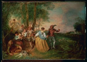Die Hirten von Jean Antoine Watteau