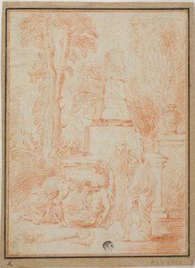Tobit begräbt die Toten oder Beerdigung von Phokion von Jean Antoine Watteau