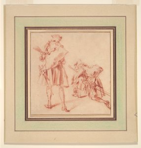 Zwei Rekruten von Jean Antoine Watteau