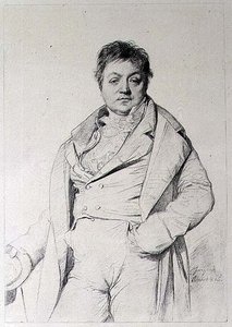 Porträt eines Mannes von Jean Auguste Dominique (after) Ingres
