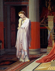 Antiochus und Stratonice. Detail, das Stratonice darstellt von Jean Auguste Dominique Ingres