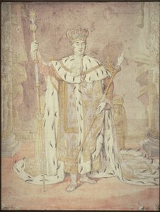 Karl X. in seinen Krönungsroben von Jean Auguste Dominique Ingres