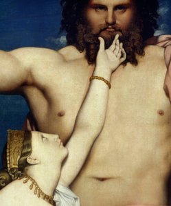 Jupiter und Thetis (Detail) von Jean Auguste Dominique Ingres