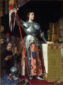 Johanna von Orleans bei der Krönung von Karl VII. in der Kathedrale von Reims im Jahr 1429 von Jean Auguste Dominique Ingres