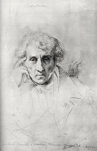 Luigi Cherubini, italienischer Komponist von Jean Auguste Dominique Ingres