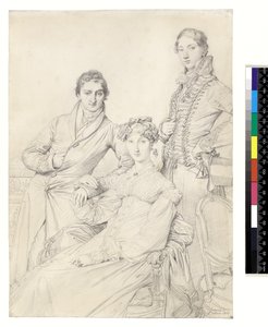 Herr und Frau Woodhead mit Pfarrer Henry Comber als Jugendlicher, 1816