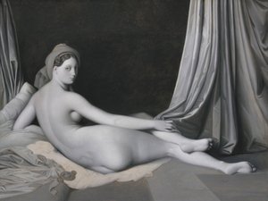 Odaliske in Grisaille, ca. 1824-34 von Jean Auguste Dominique Ingres